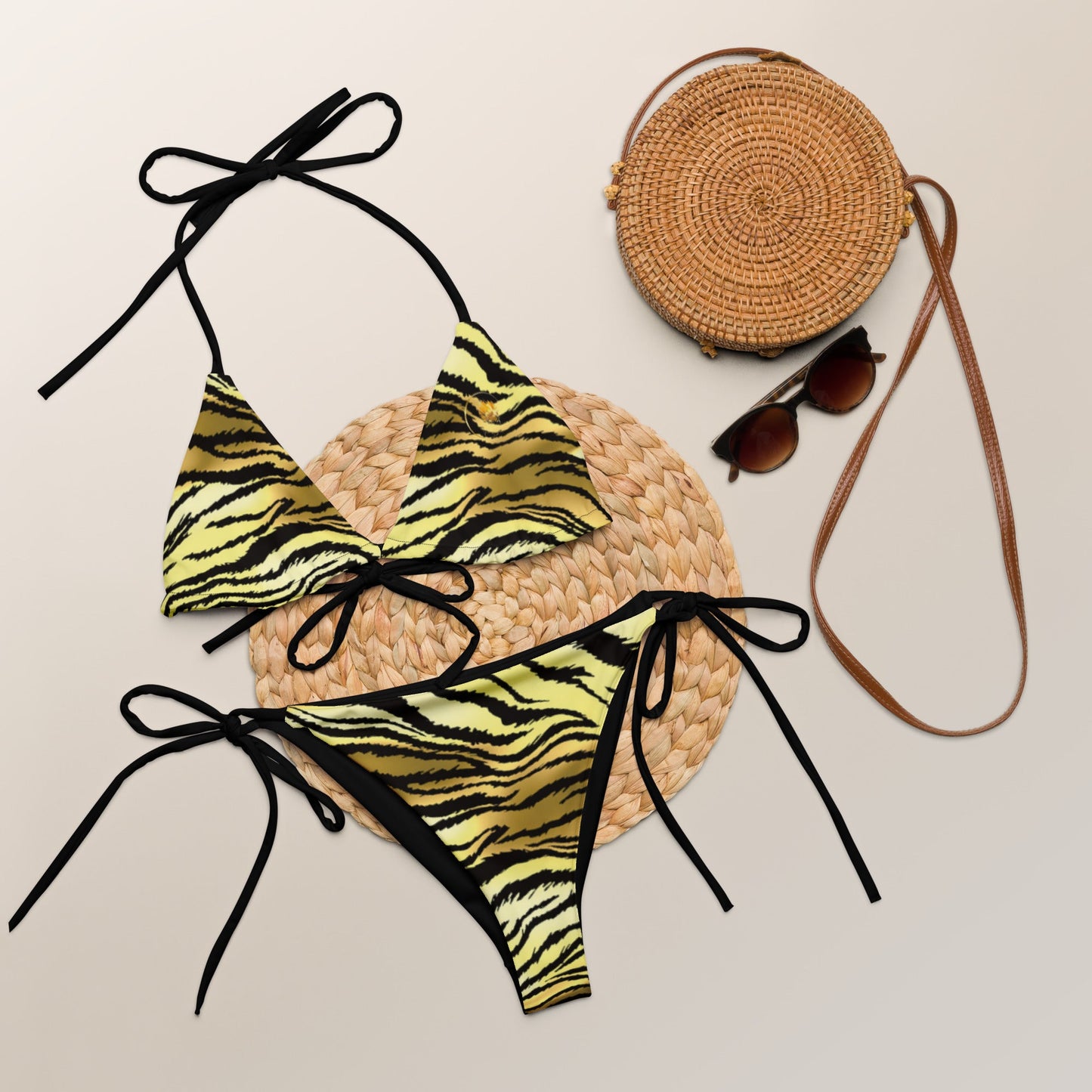 Bikini tigre d'or sexy Prestigeā¢ - Prestige Picture Sxm