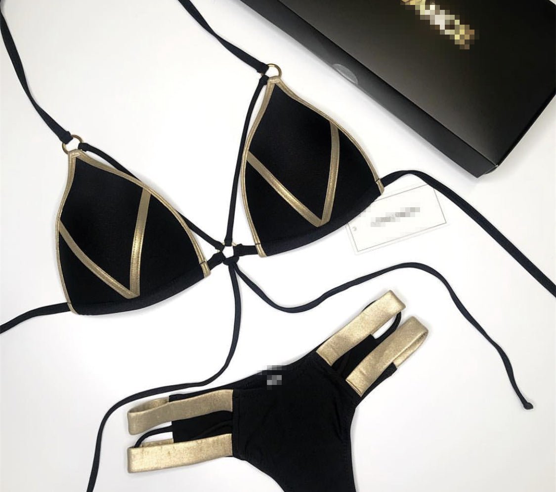 Bronzage bikini Noir et Or - Prestige SXM