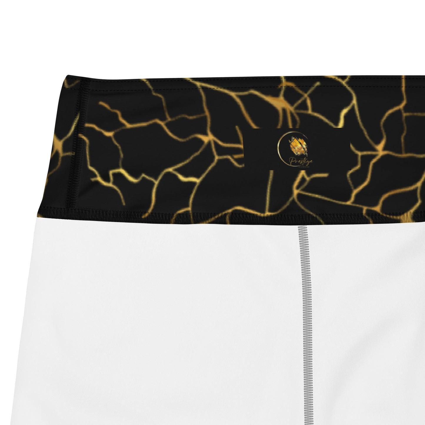 Legging de Yoga Prestige™ Noir et Or Floraison - Prestige SXM