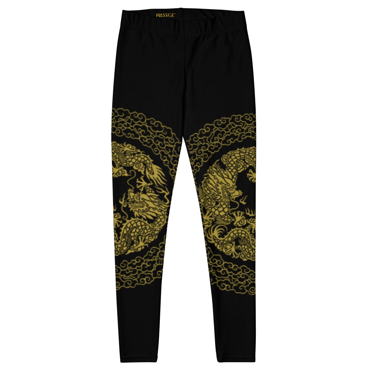 Leggings de Sport Prestige™ Dragon Noir & Or - Prestige SXM