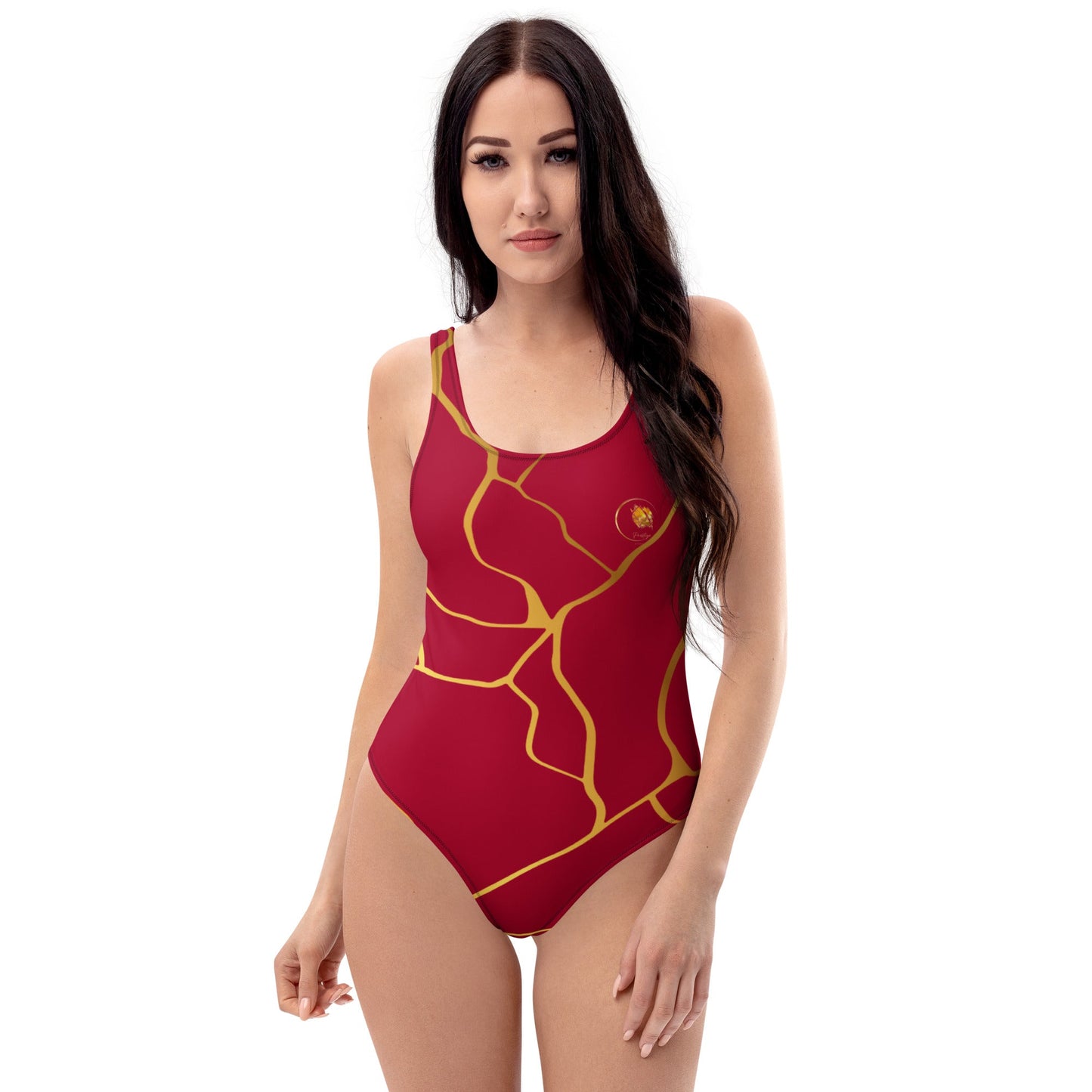 Maillot de Bain Prestige™ 1 Pièce Vin et Or Filament - Prestige SXM