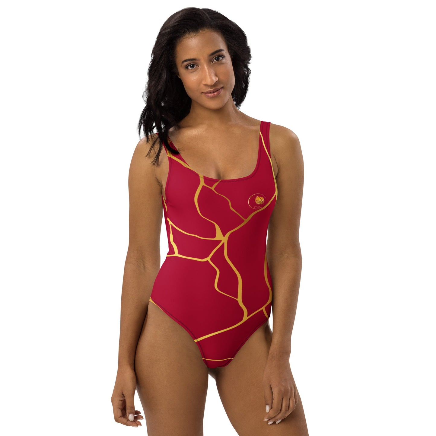Maillot de Bain Prestige™ 1 Pièce Vin et Or Filament - Prestige SXM