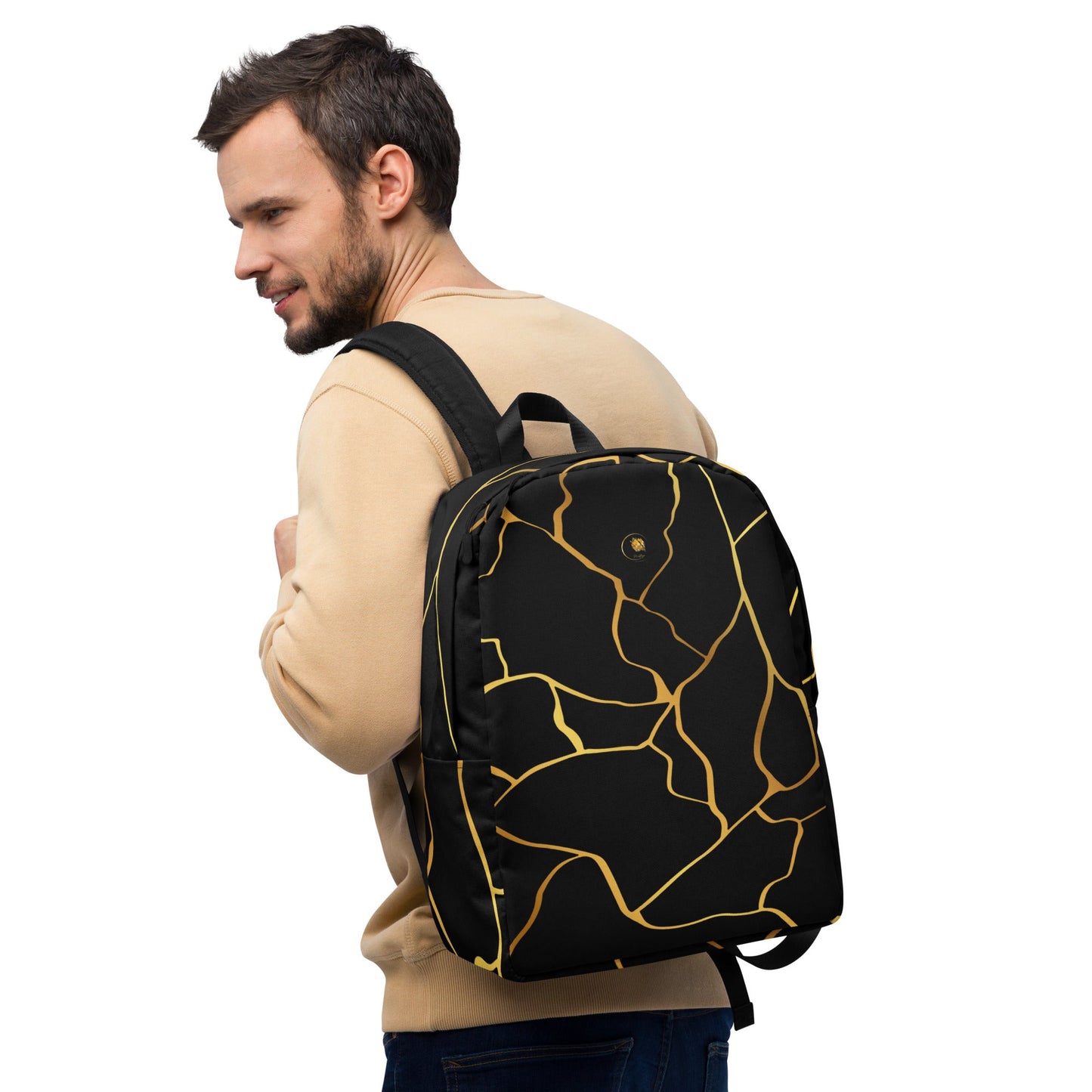 Sac à dos minimaliste Prestige™ Noir & Or - Prestige SXM