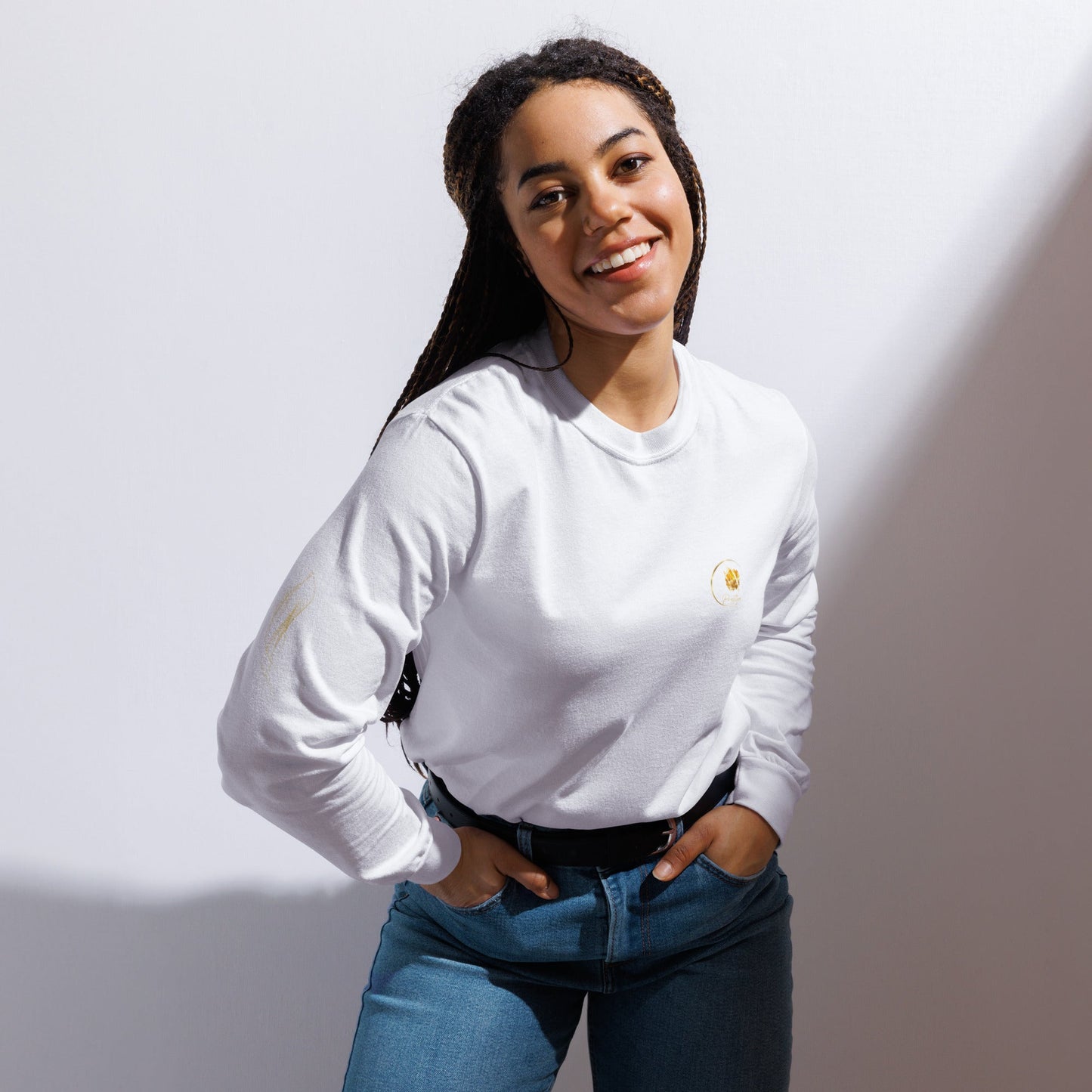 Sweatshirt unisexe Prestige™ à manches longues teinté Noir et Or - Prestige SXM