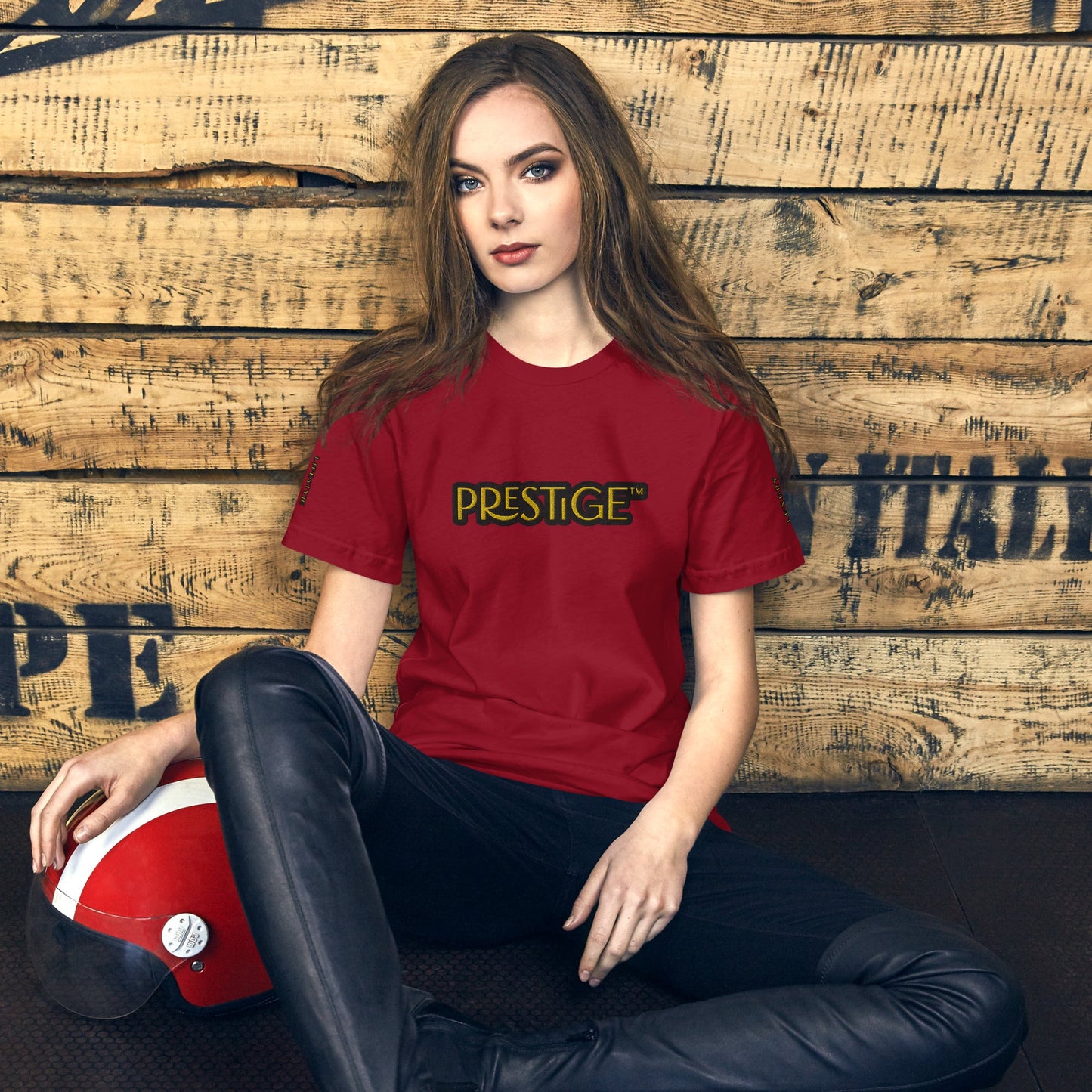 T-shirt Logo Texte Brodé Prestige™ Unisexe - Prestige SXM