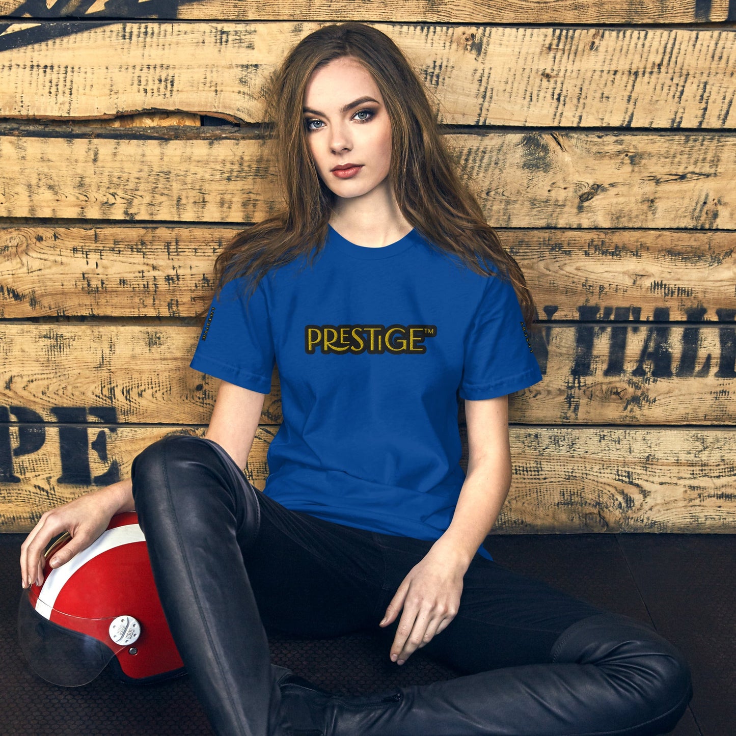 T-shirt Logo Texte Brodé Prestige™ Unisexe - Prestige SXM