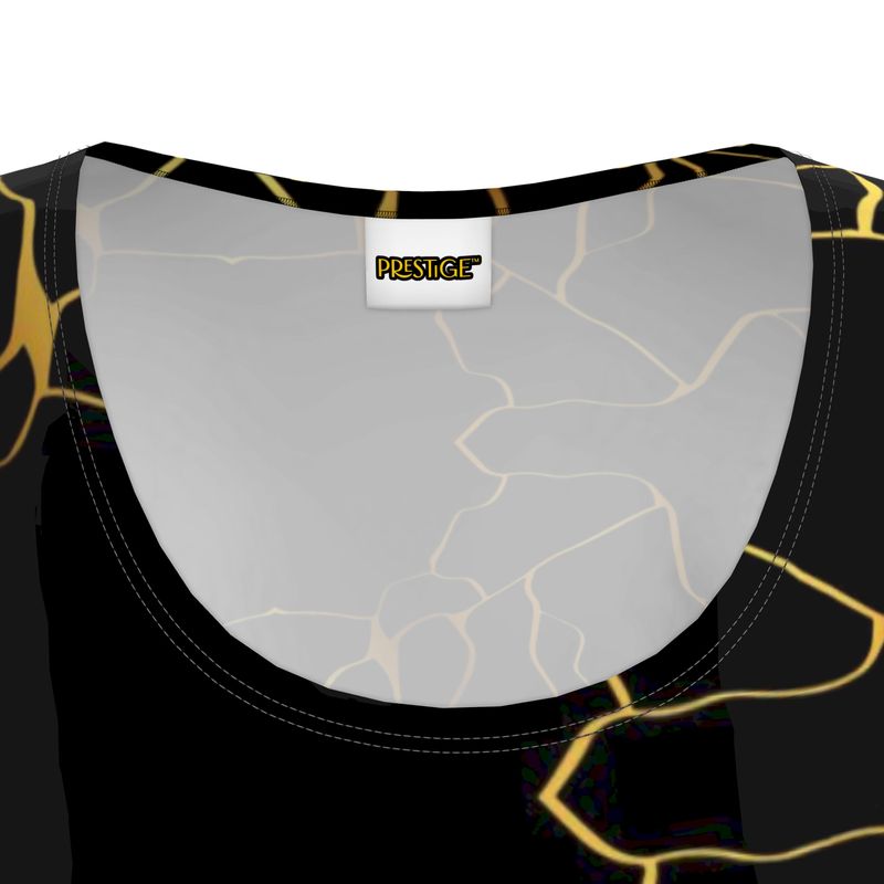 T-shirt robe Prestige™ Noir et Or Filament - Prestige SXM