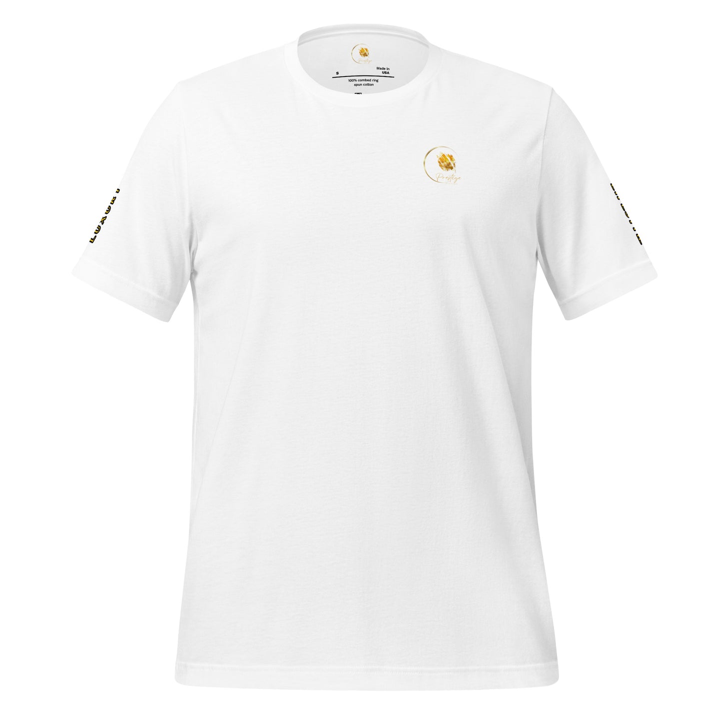 T-shirt Logo Style Poussière d'or Prestige™ unisexe - Prestige SXM