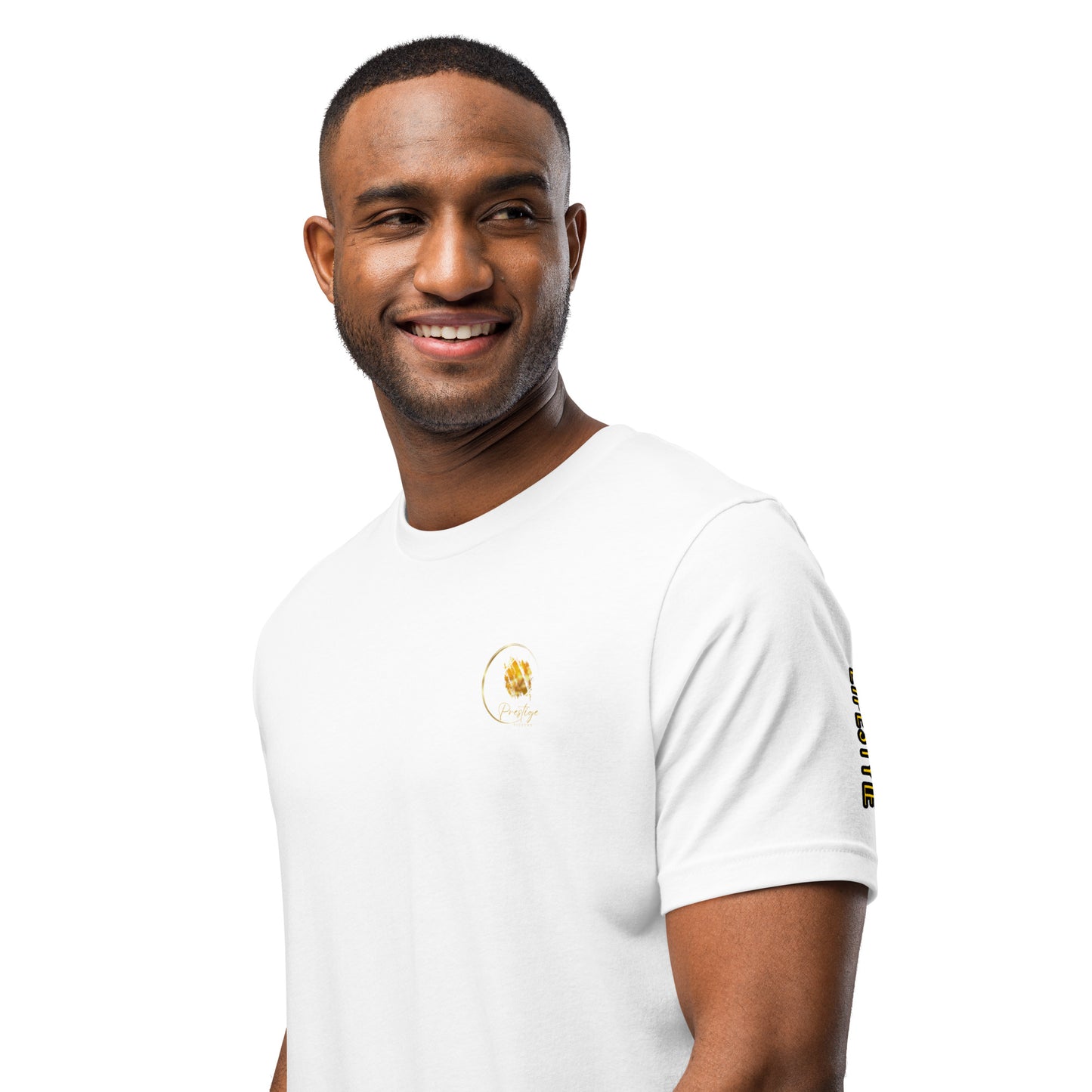 T-shirt Logo Style Poussière d'or Prestige™ unisexe - Prestige SXM