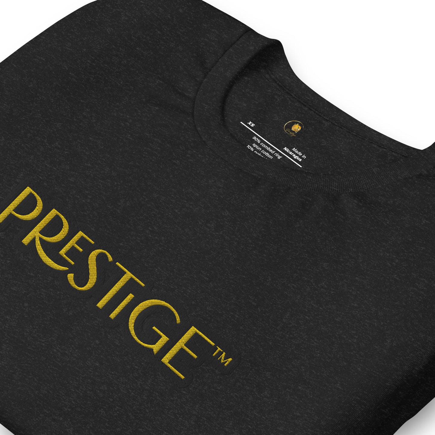 T-shirt Logo Texte Brodé Prestige™ Unisexe - Prestige SXM