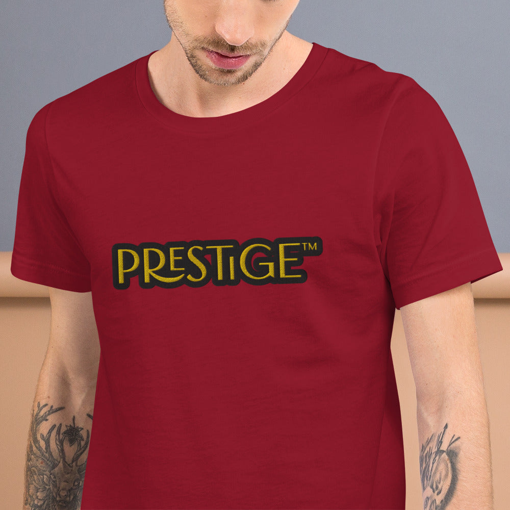 T-shirt Logo Texte Brodé Prestige™ Unisexe - Prestige SXM