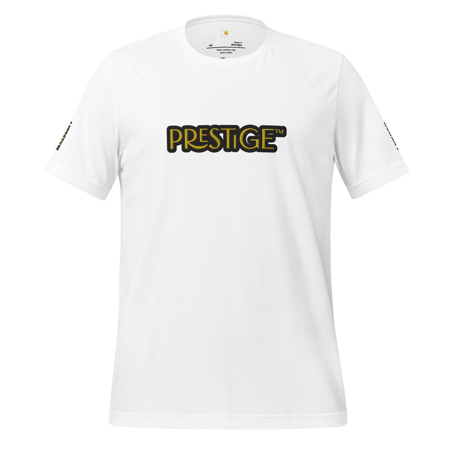 T-shirt Logo Texte Brodé Prestige™ Unisexe - Prestige SXM