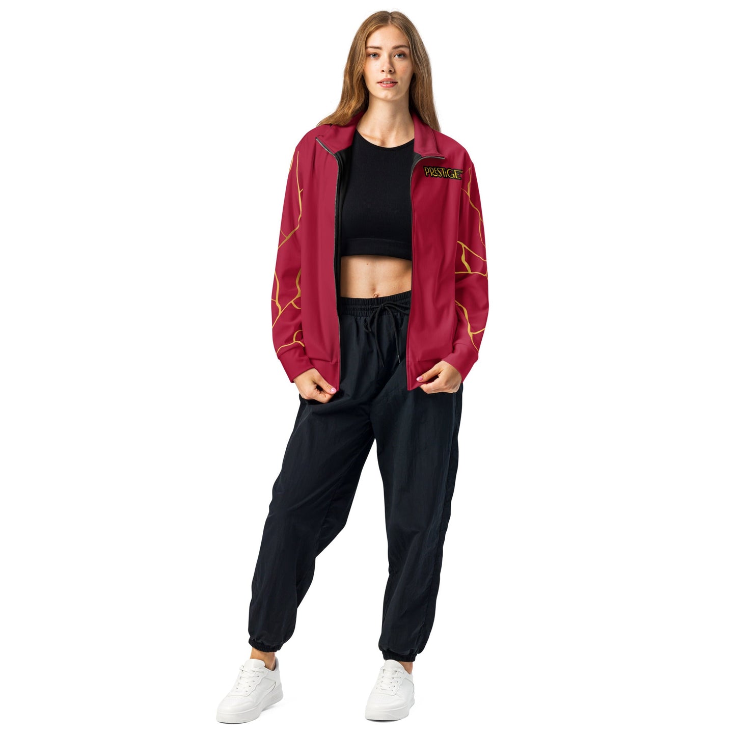 Veste de survêtement Prestige™ unisexe Vin et Or Filament Horizon - Prestige SXM