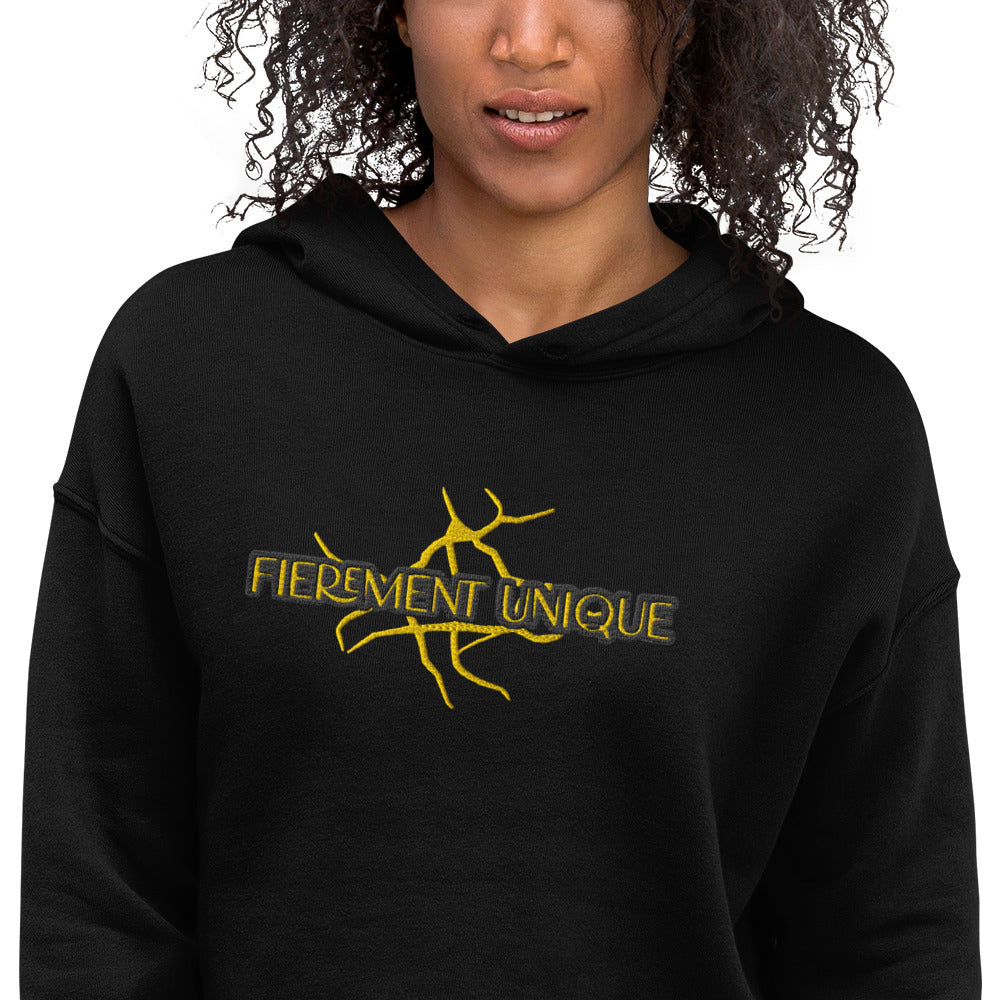 Sweat à Capuche Crop - Top Prestige™ "FIEREMENT UNIQUE" - Prestige SXM