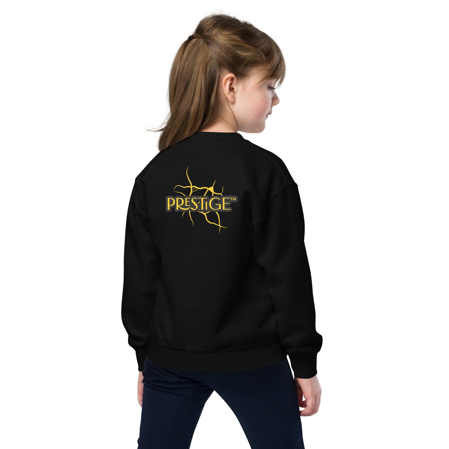 Sweat classique enfant Unisexe en Gildan 18000B Prestige™ Noir et Or NEW STYLE - Prestige SXM