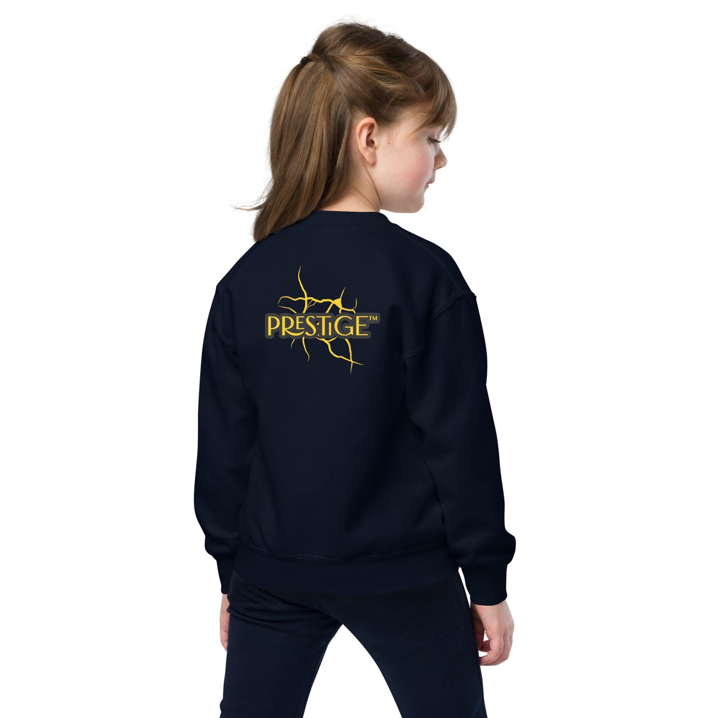 Sweat classique enfant Unisexe en Gildan 18000B Prestige™ Noir et Or NEW STYLE - Prestige SXM