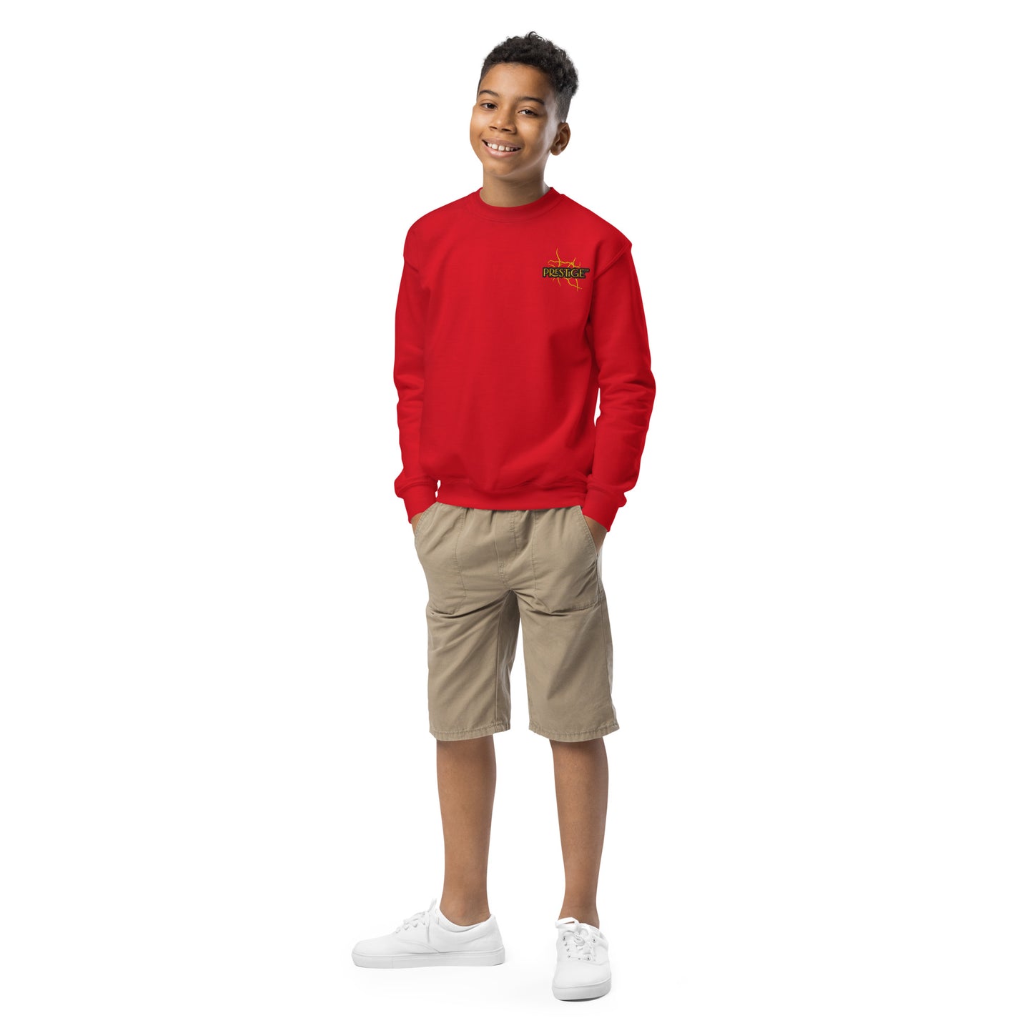 Sweat classique enfant Unisexe en Gildan 18000B Prestige™ Noir et Or NEW STYLE - Prestige SXM