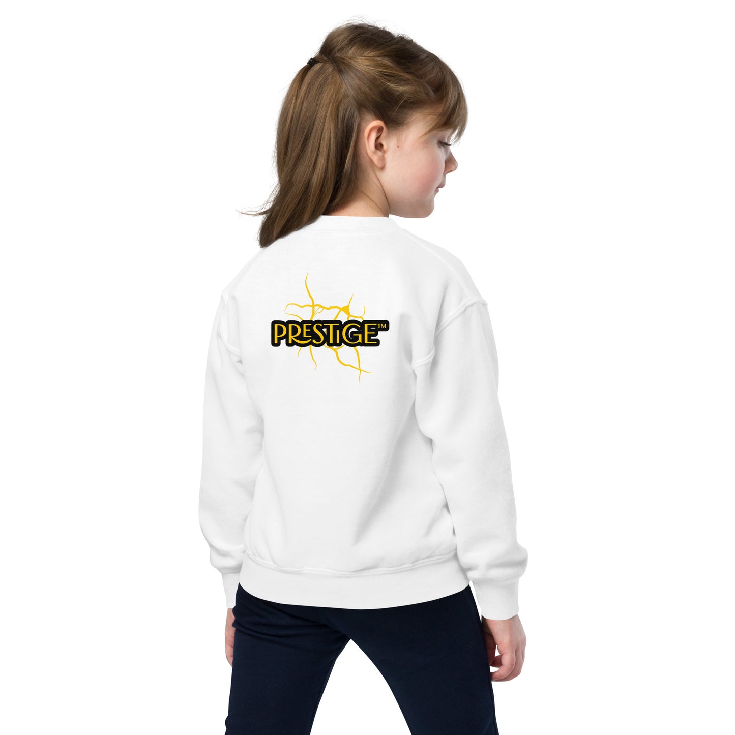 Sweat classique enfant Unisexe en Gildan 18000B Prestige™ Noir et Or NEW STYLE - Prestige SXM