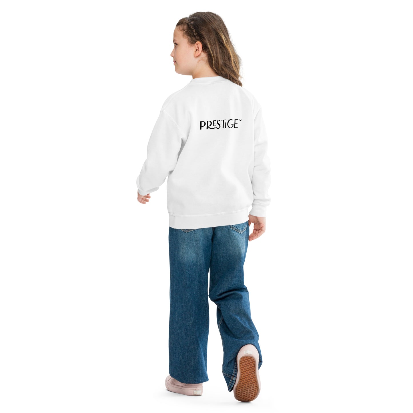 Sweat classique enfant Unisexe en Gildan 18000B Prestige™ Noir et Blanc NEW STYLE - Prestige SXM