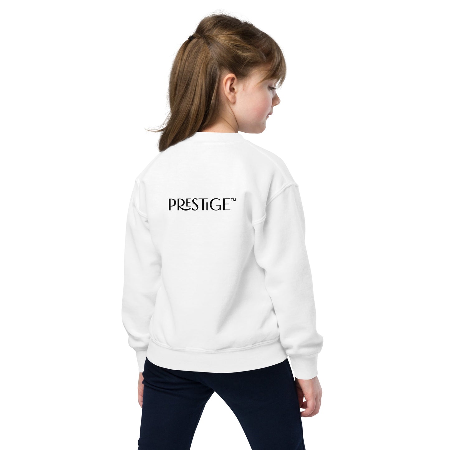 Sweat classique enfant Unisexe en Gildan 18000B Prestige™ Noir et Blanc NEW STYLE - Prestige SXM