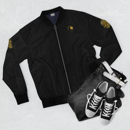 Prestige™ Herren-Bomberjacke in Schwarz und Gold