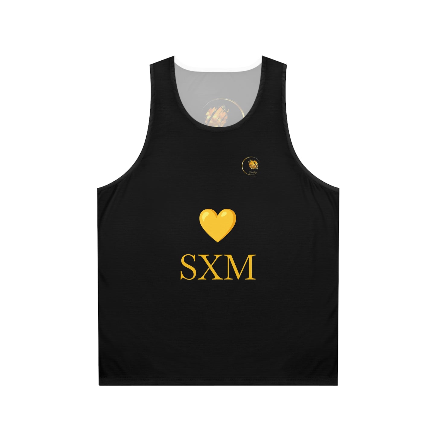 Prestige™ LOVE SXM Unisex-Tanktop Schwarz und Gold