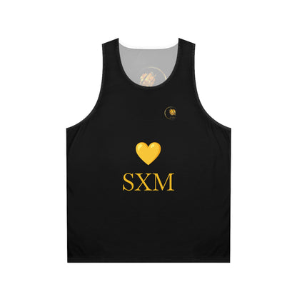 Prestige™ LOVE SXM Unisex-Tanktop Schwarz und Gold