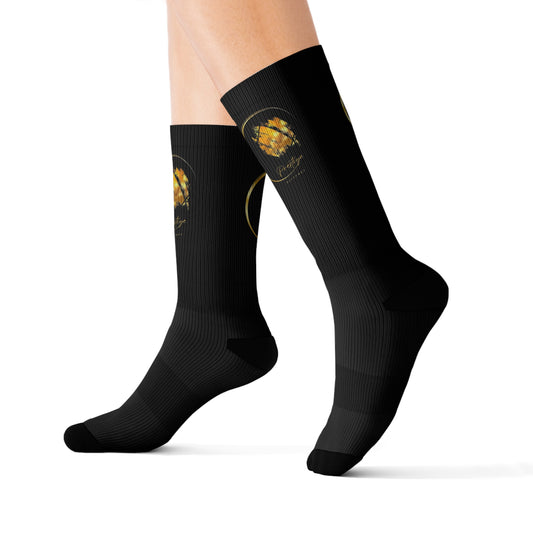 Chaussettes à sublimation Prestige™ Noir