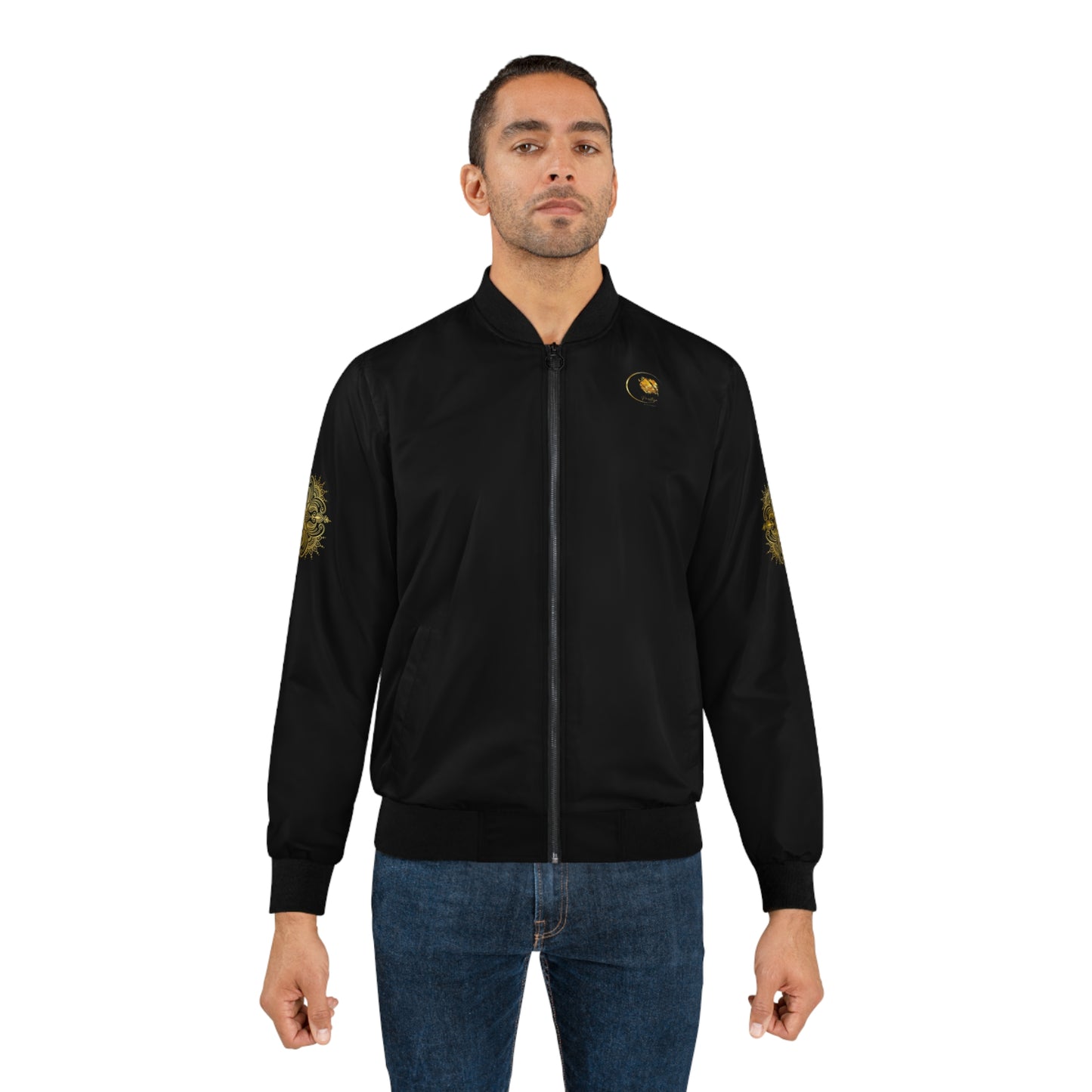 Prestige™ Herren-Bomberjacke in Schwarz und Gold