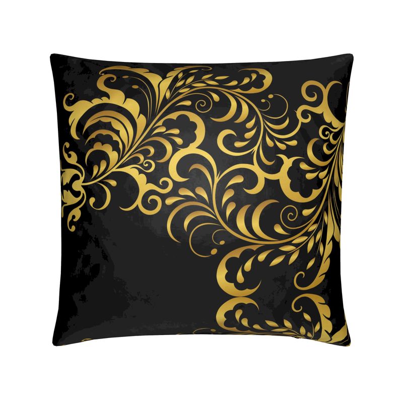 Coussins Prestige™ Noir et Or Floraison