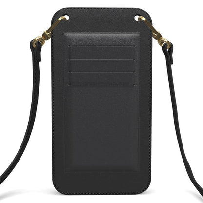 Prestige™ Black and Gold Floral Nappa Leather Phone Case