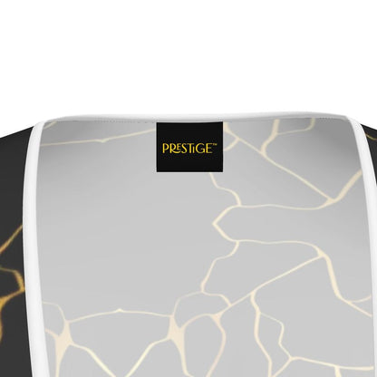 Robe à volants en tissu Haut de Gamme Prestige™ Noir et Or Filament