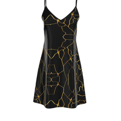 Robe de soirée Prestige™ Noir et Or Filament