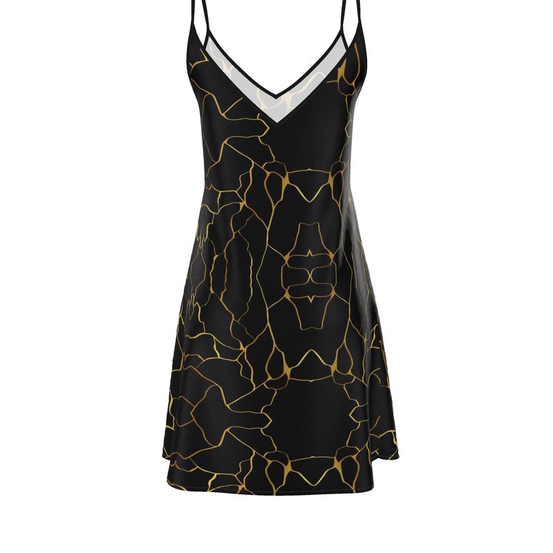 Robe de soirée Prestige™ Noir et Or Filament