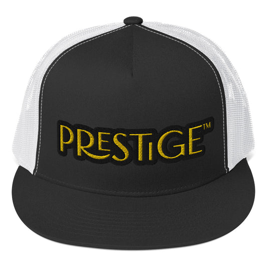 Casquette Trucker Prestige™ Texte Noir et Or