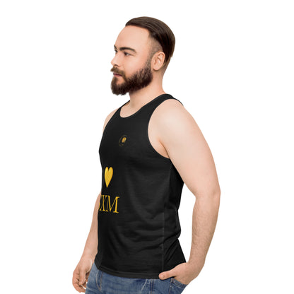 Prestige™ LOVE SXM Unisex-Tanktop Schwarz und Gold