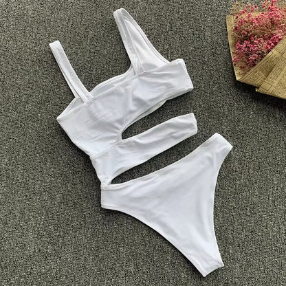 Monokini Sexy à découpes flatteuses et soutien Push Up pour femme