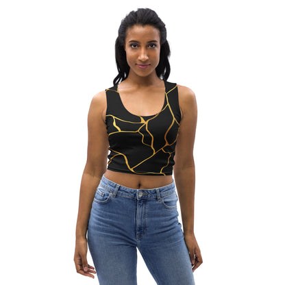 Crop Top Prestige™ Noir & Or