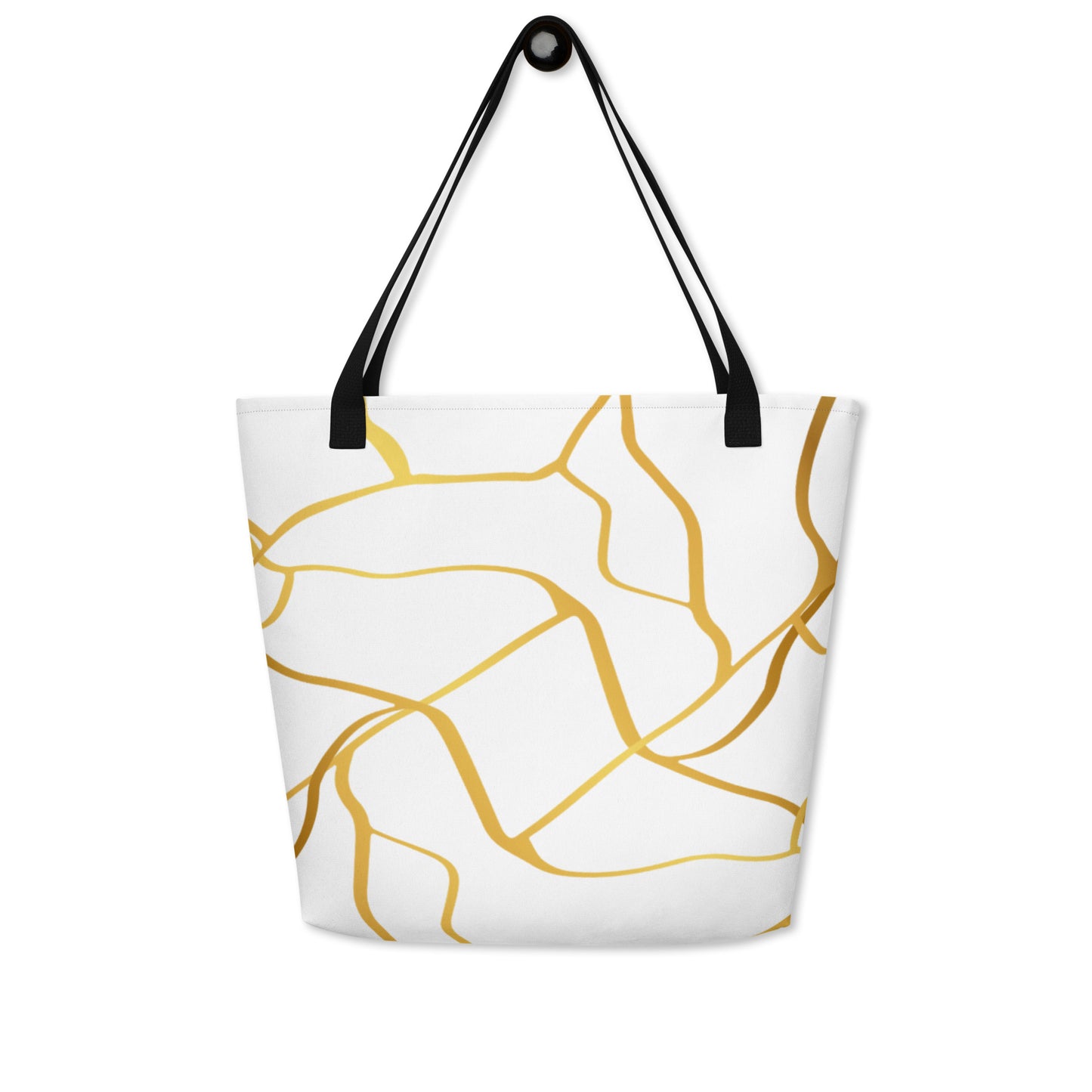 Sac Tote Prestige™ Blanc et Or Filament