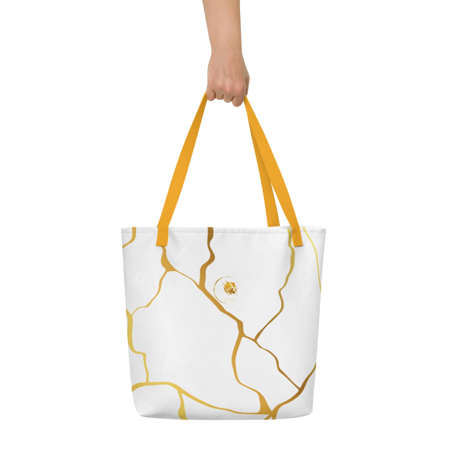 Sac Tote Prestige™ Blanc et Or Filament