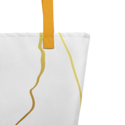 Sac Tote Prestige™ Blanc et Or Filament