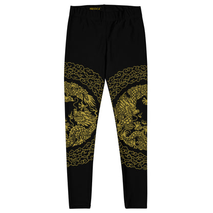 Prestige™ Dragon Sport-Leggings in Schwarz und Gold