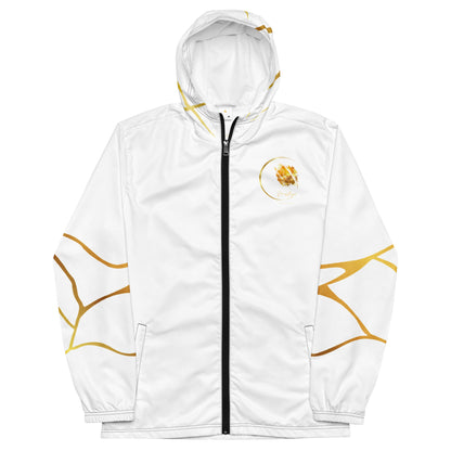 Prestige™ Herren-Windjacke Weiß &amp; Gold