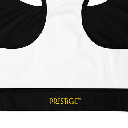 Prestige™ Padded Sports Bra Black and Gold DRAGON