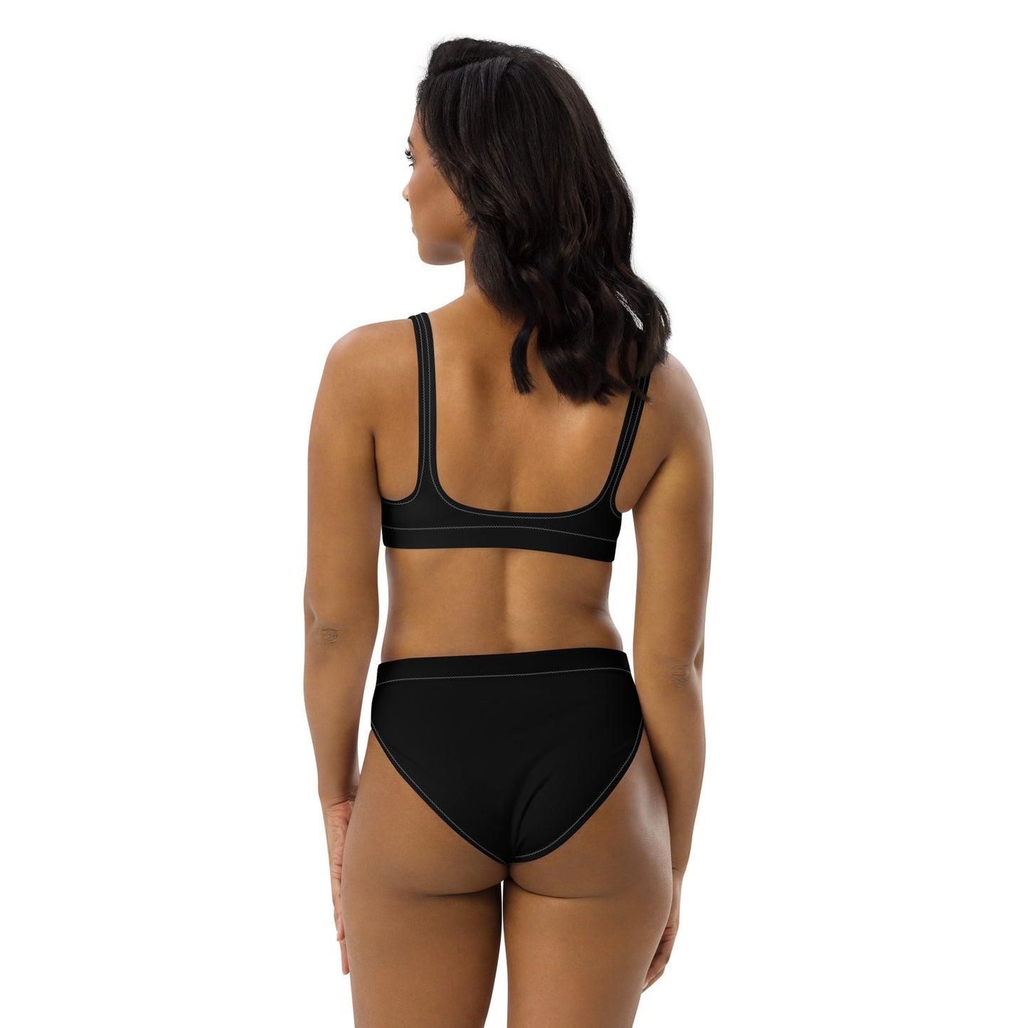 Prestige high-waisted eco-responsible swimsuit Black