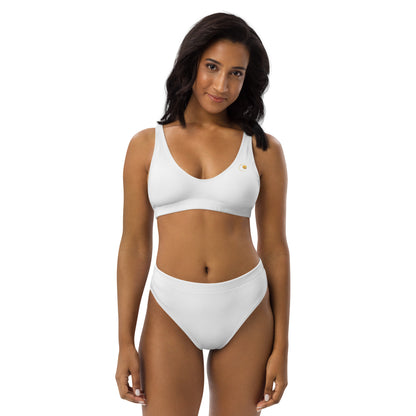 Maillot de bain éco-responsable taille haute Prestige™ Blanc