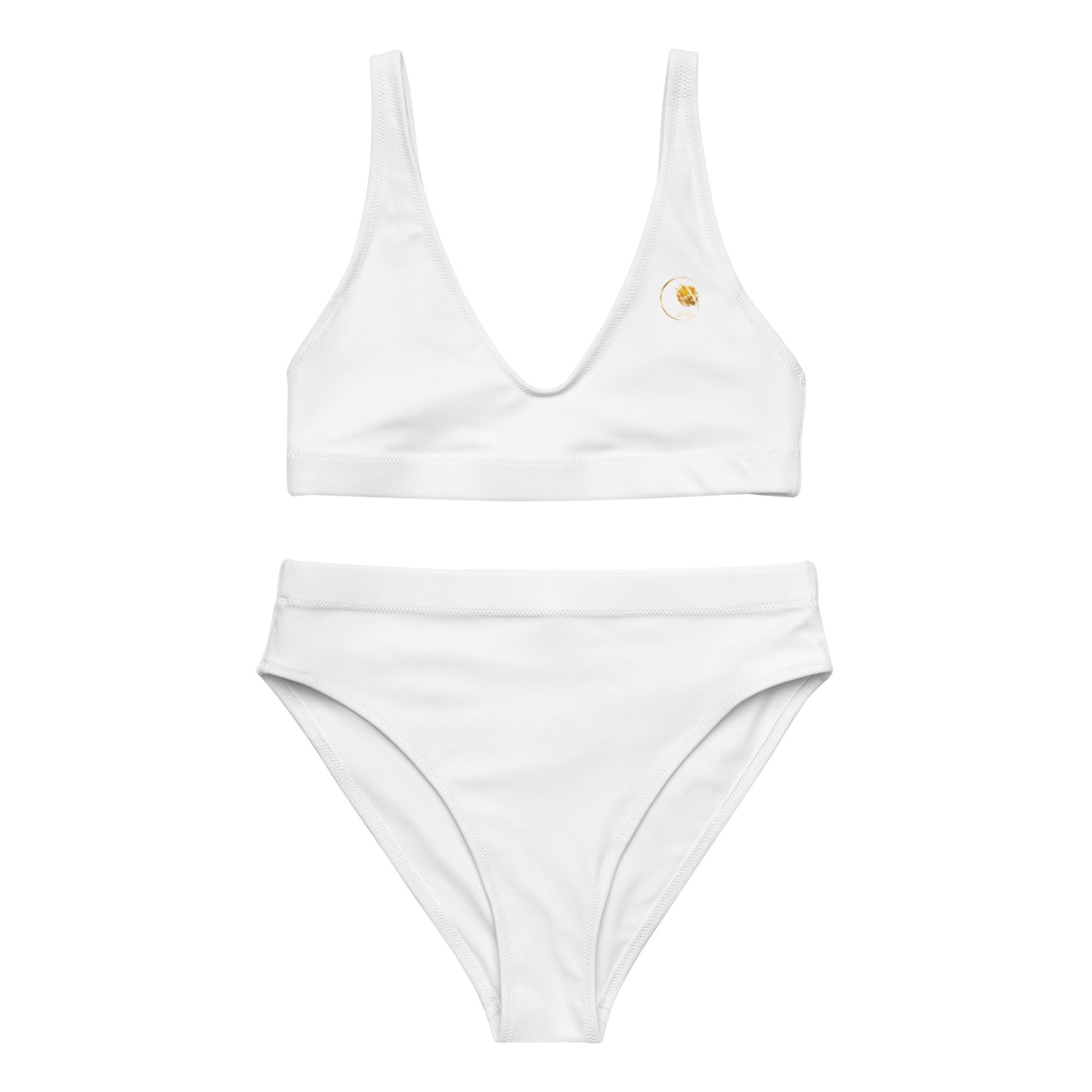 Maillot de bain éco-responsable taille haute Prestige™ Blanc