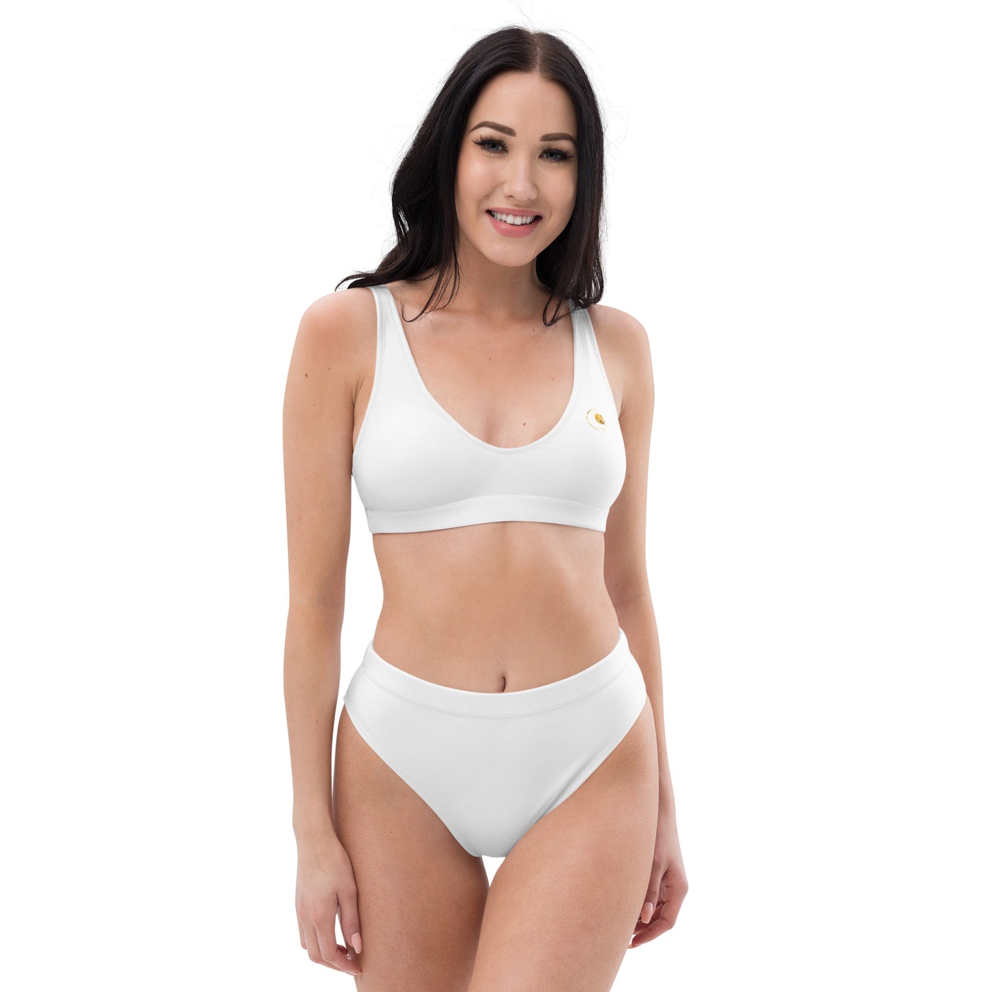 Maillot de bain éco-responsable taille haute Prestige™ Blanc