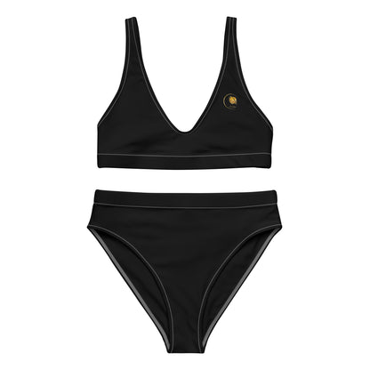 Prestige high-waisted eco-responsible swimsuit Black