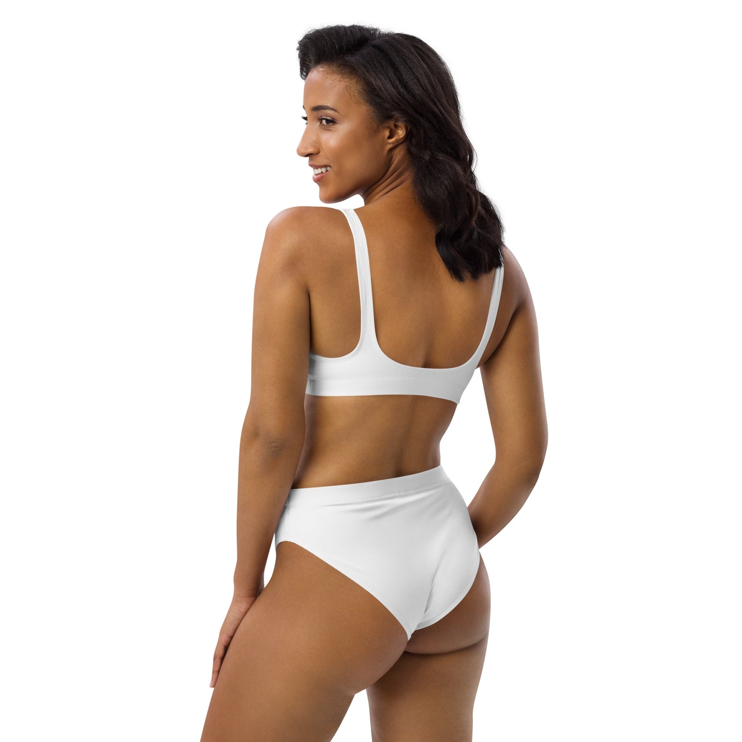 Maillot de bain éco-responsable taille haute Prestige™ Blanc